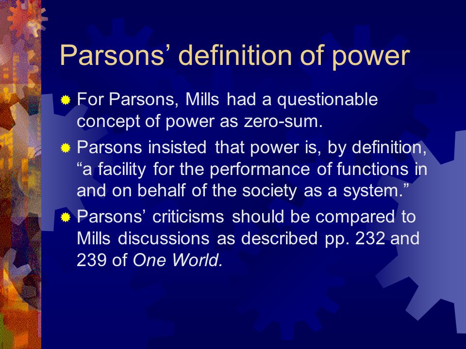 Talcott Parsons: The Definition Of Social Change