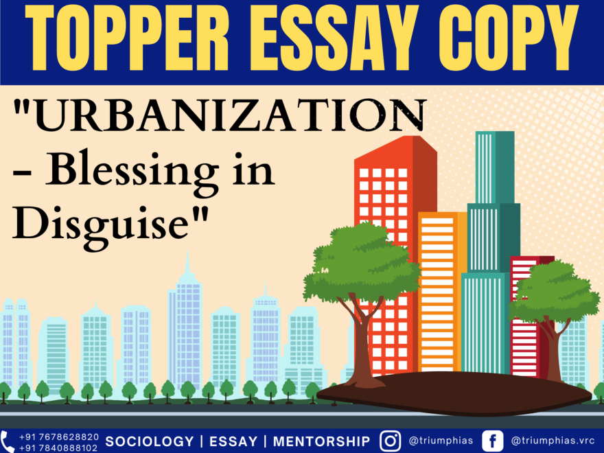"URBANIZATION - Blessing in Disguise"