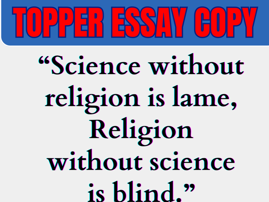 Science without religion is lame