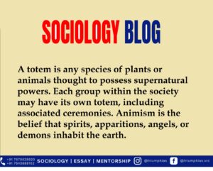differences and similarities between totemism and animism