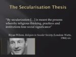 public and personal spheres in the context of secularisation