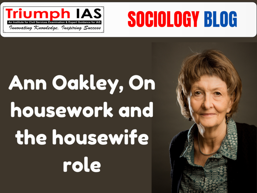 Ann Oakley, On housework and the housewife role