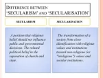 Secularisation and Secularism: Interrelation