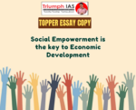 Social Empowerment is the key to Economic Development