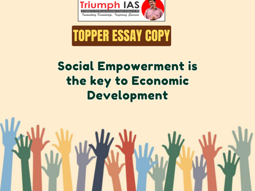 Social Empowerment is the key to Economic Development