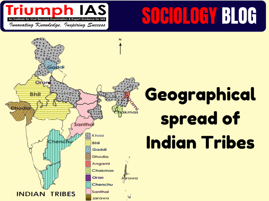 Geographical spread of Indian Tribes