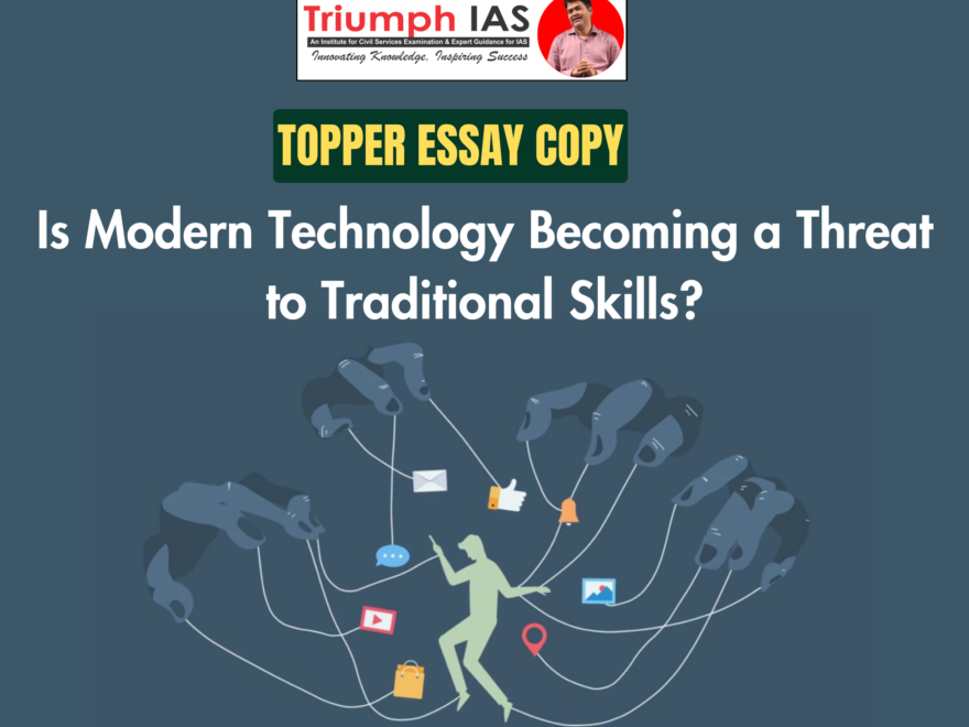 Is Modern Technology Becoming a Threat to Traditional Skills?
