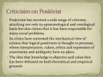 Positivism and Its Critique