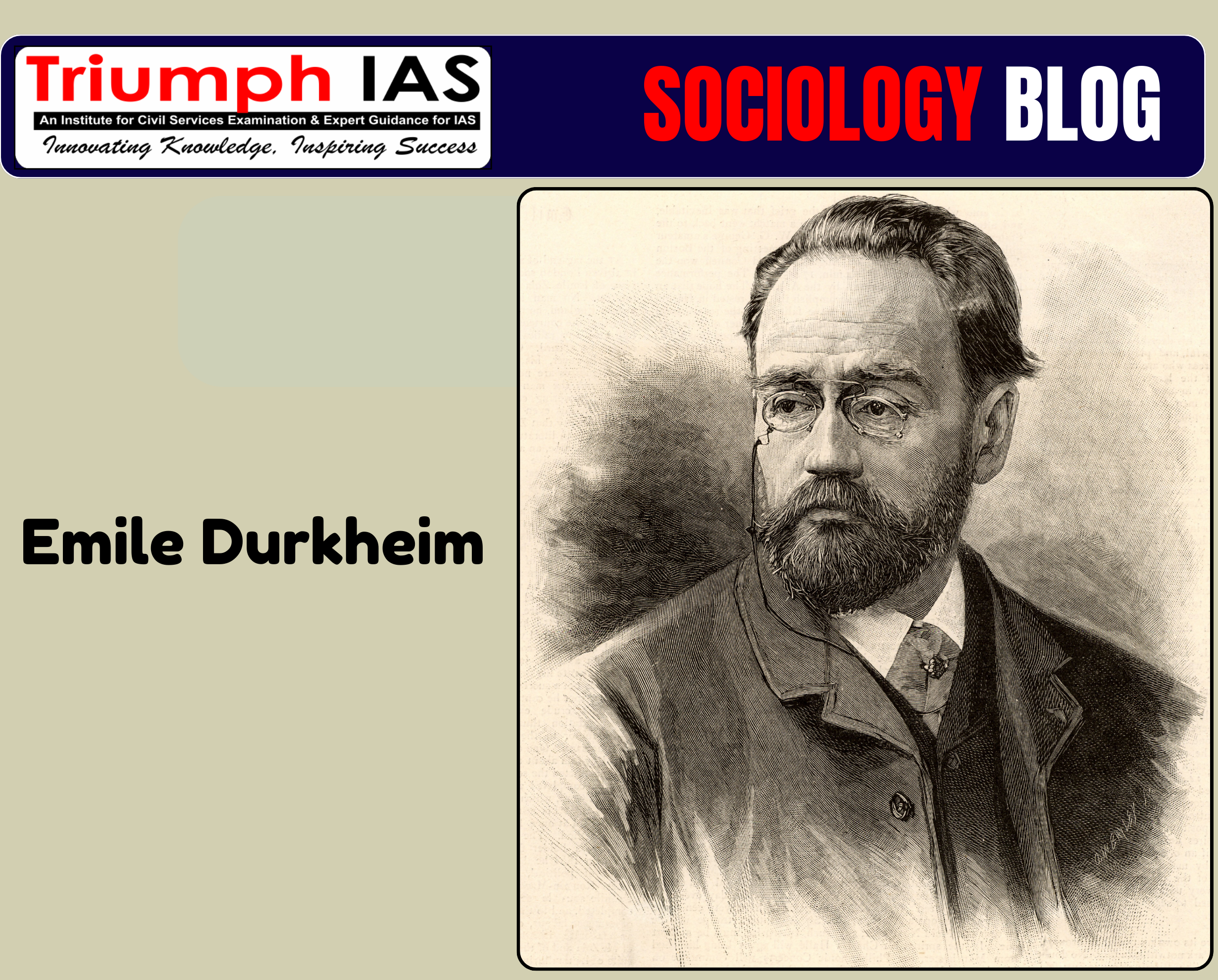 Emile Durkheim Sociology