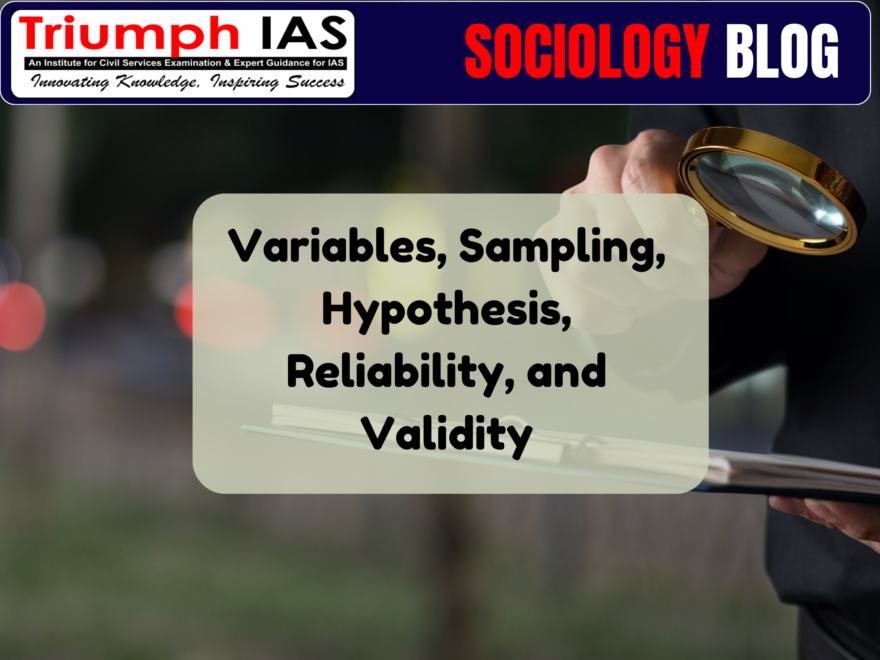 Variables, Sampling, Hypothesis, Reliability, and Validity