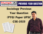 Sociology Previous Year Question Paper UPSC CSE-2023