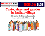 Caste, class and gender in Indian village