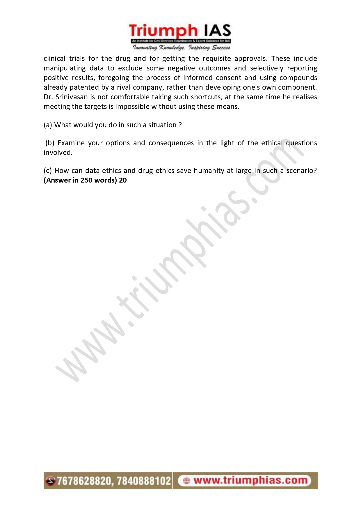 Download General Studies Paper 4 2024 UPSC Mains GS 4 Question Paper ...