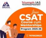 Join CSAT course cum mentorships program 2025-26