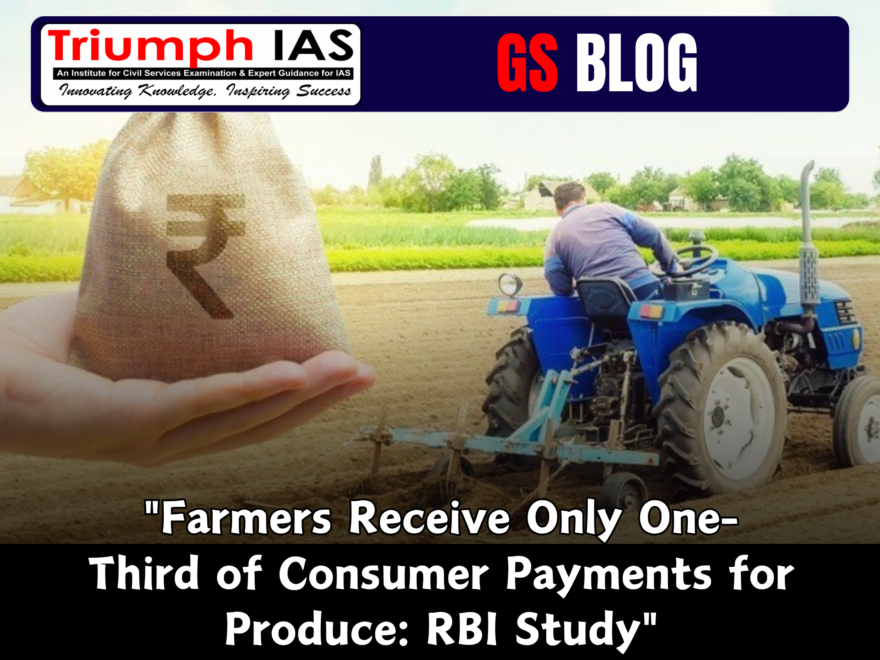 "Farmers Receive Only One-Third of Consumer Payments for Produce: RBI Study"