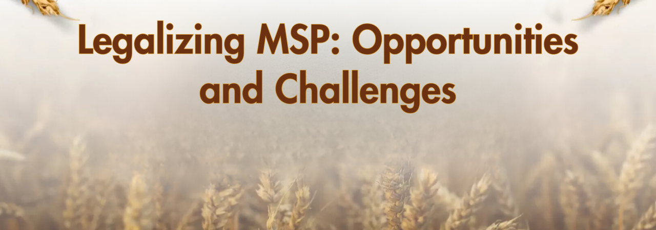 Legalizing MSP: Opportunities and Challenges