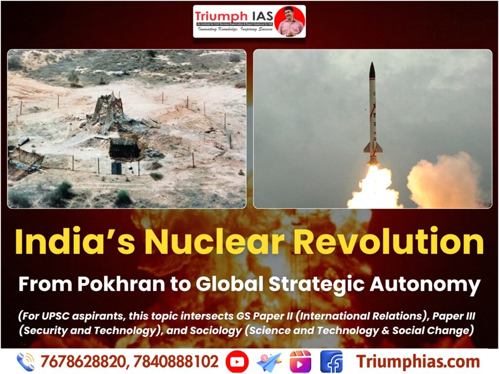Nuclear Evolution India’s Nuclear Revolution: From Pokhran to Global Strategic Autonomy