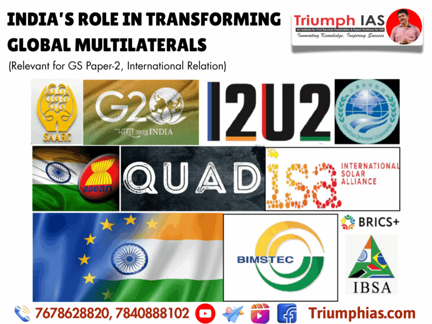 India’s Role in Transforming Global Multilaterals