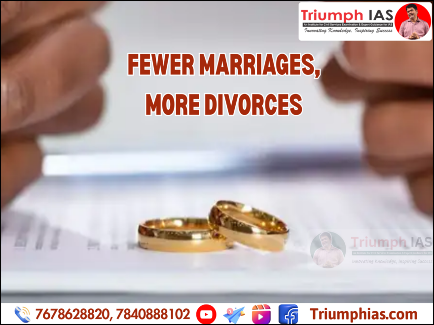 Fewer Marriages, More Divorces