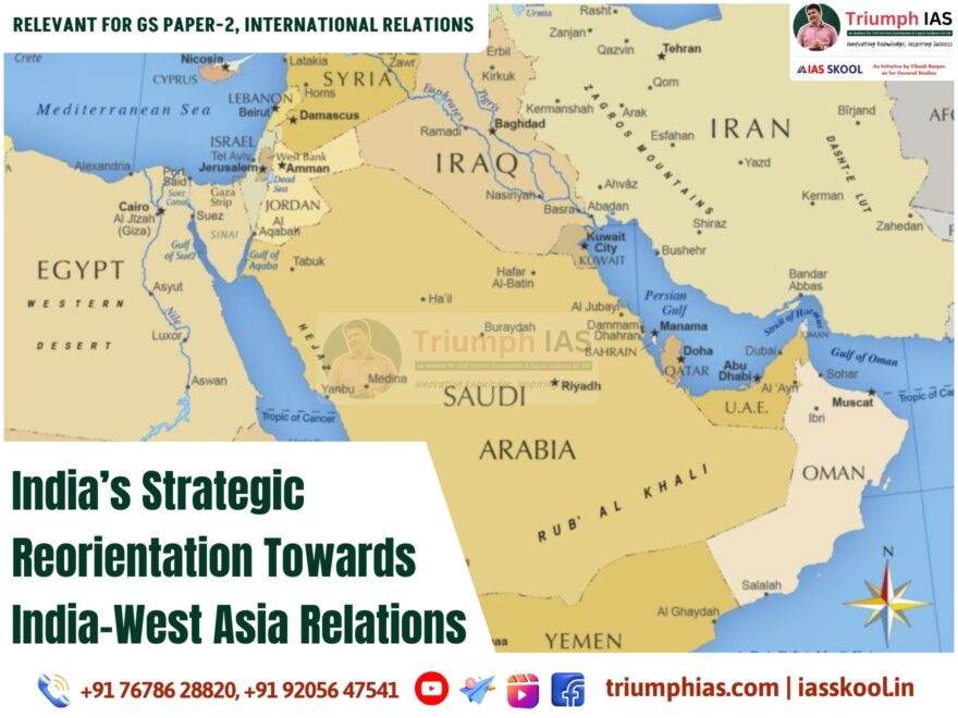 Discover India’s evolving ties with West Asia, covering energy security, trade, defense collaborations, and geopolitical strategies. Learn how India-West Asia relations shape the region’s future.
