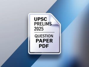 UPSC Prelims 2025 Question Paper PDF – Free Download & Detailed Subject ...