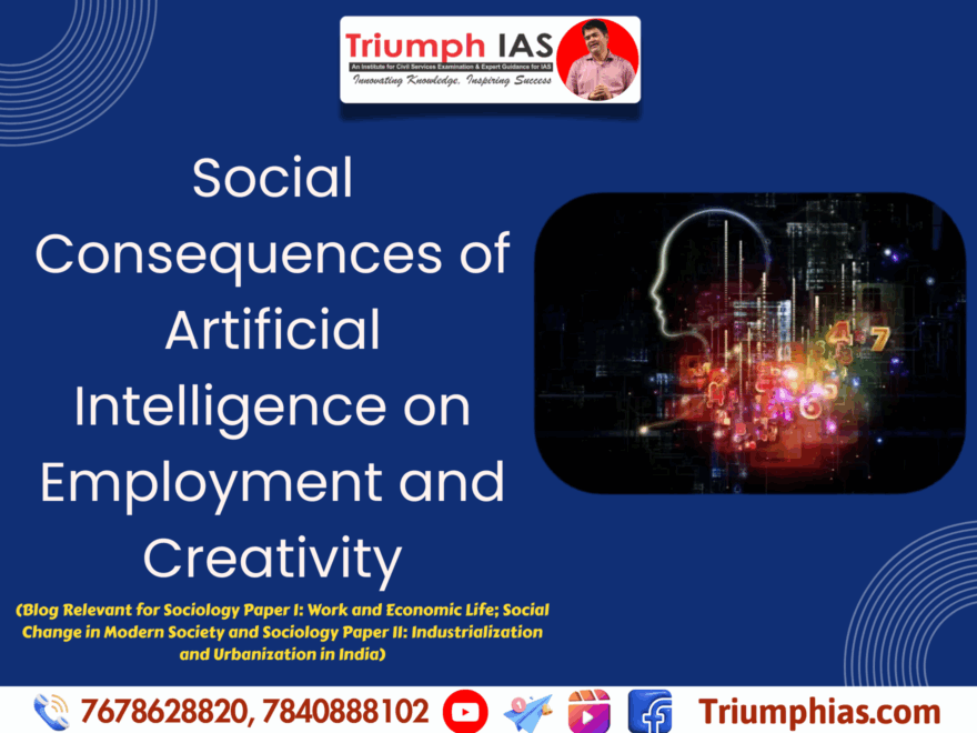 Social Consequences of Artificial Intelligence on Employment and Creativity