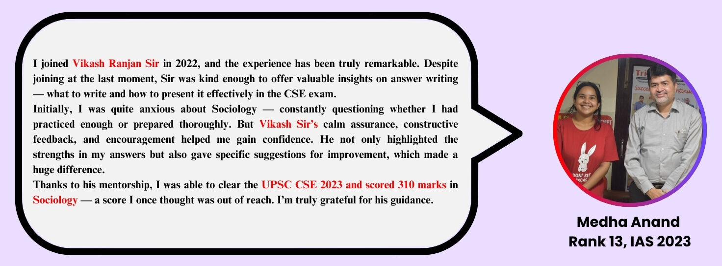 Student Testimonials for Sociology Optional Coaching