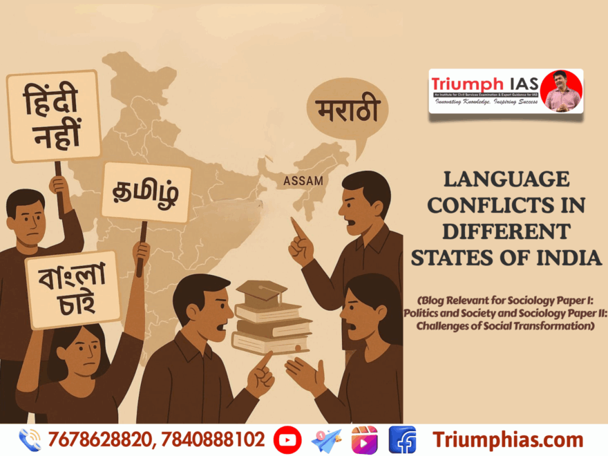 Language Conflicts in Different States of India