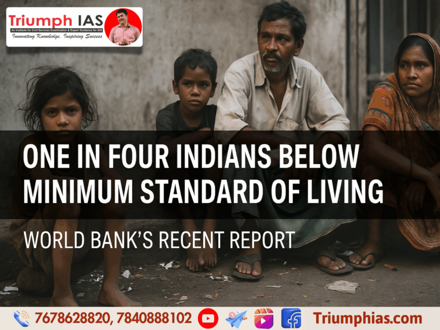 One in Four Indians Live Below Minimum Standard of living: World Bank Report