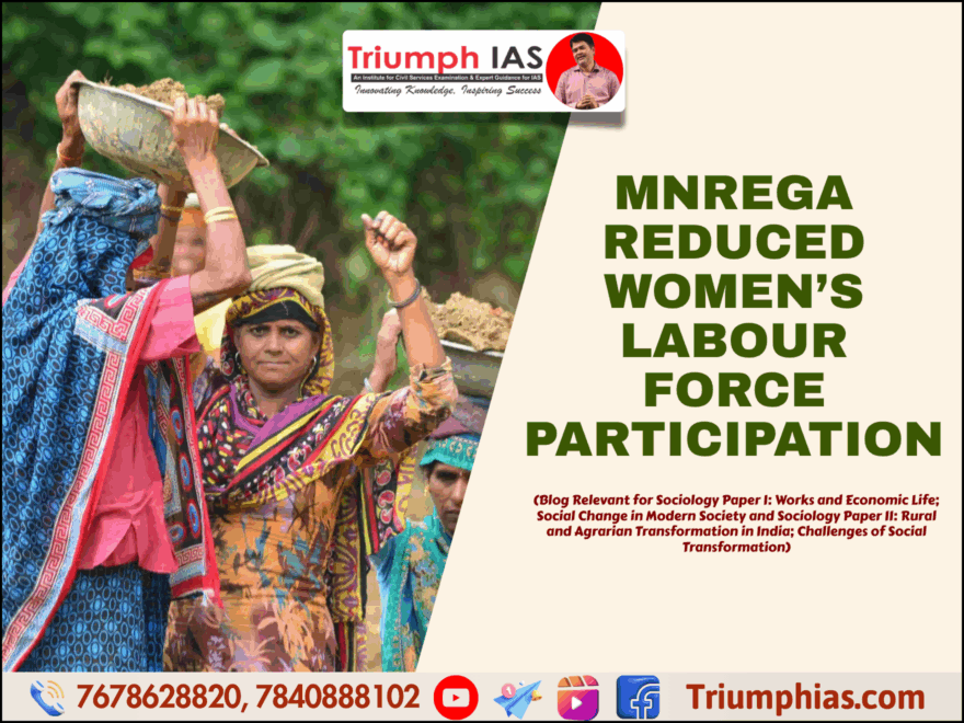 MNREGA Reduced Women Labour Force Participation