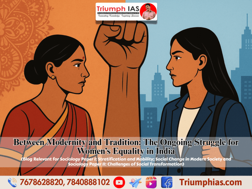 Between Modernity and Tradition: The Ongoing Struggle for Women’s Equality in India