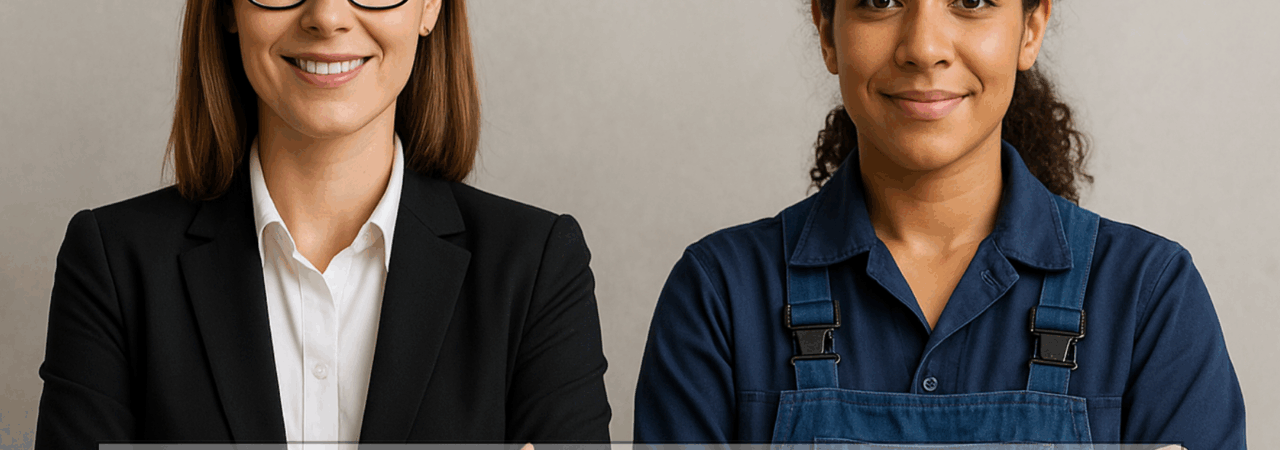Women in White-Collar and Blue-Collar Jobs