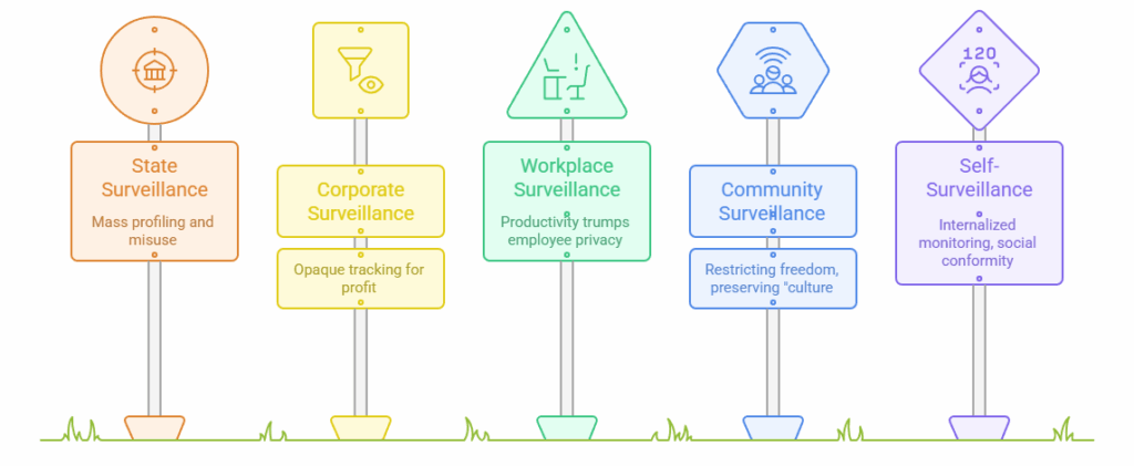 Types of Surveillance in the Contemporary World