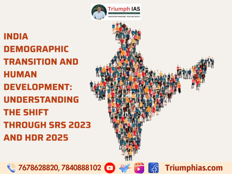India Demographic Transition and Human Development: Understanding the Shift through SRS 2023 and HDR 2025