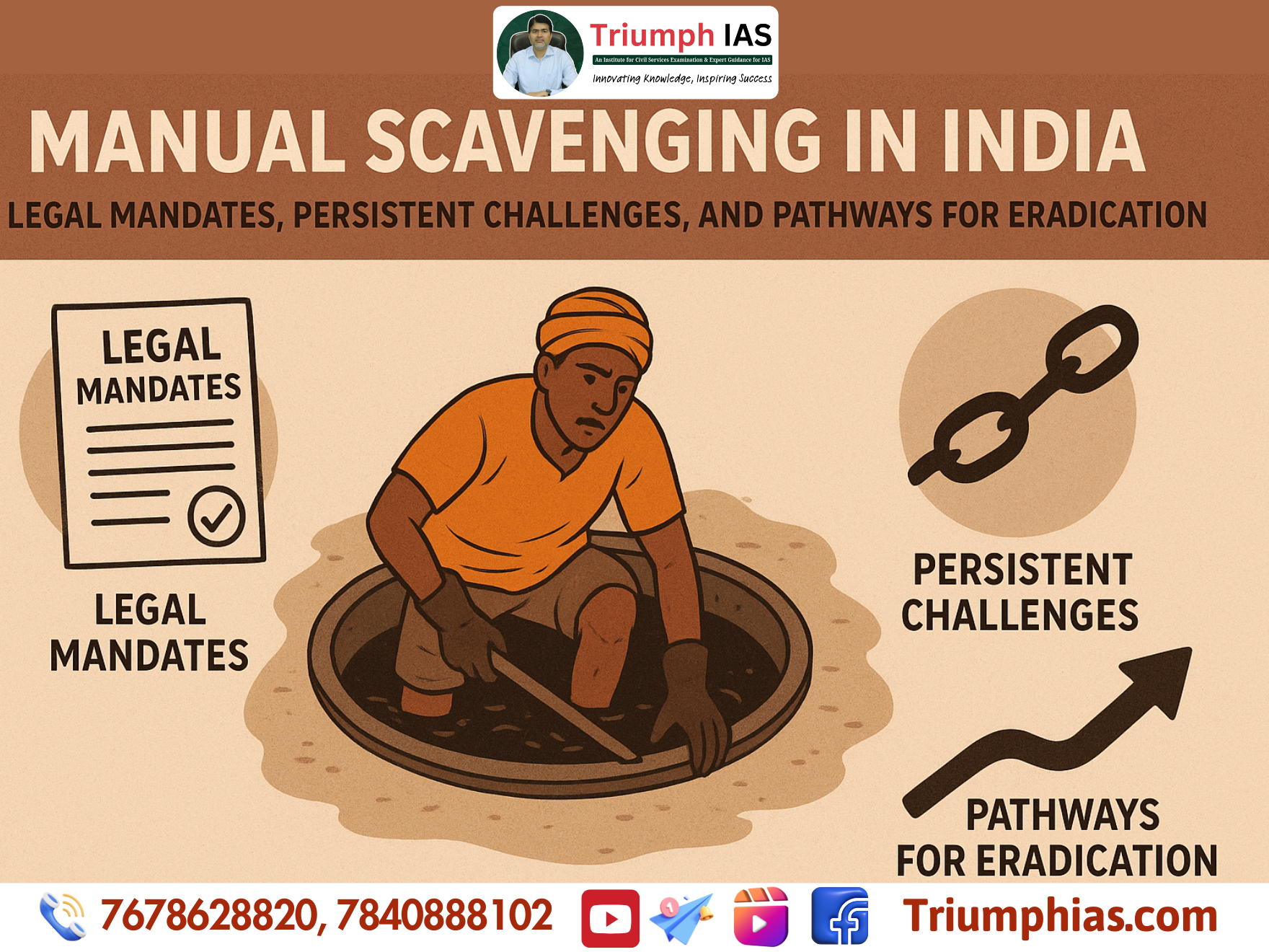 Manual Scavenging in India: Legal Mandates, Persistent Challenges, and Pathways for Eradication