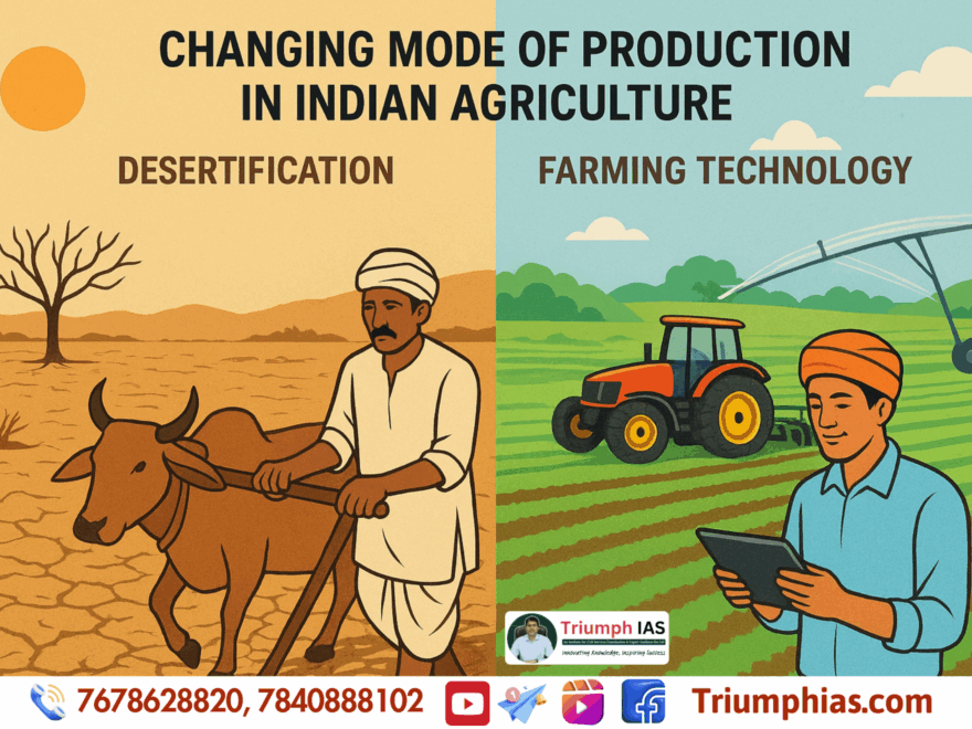 Changing Mode of Production in Indian Agriculture: Desertification and Farming Technology