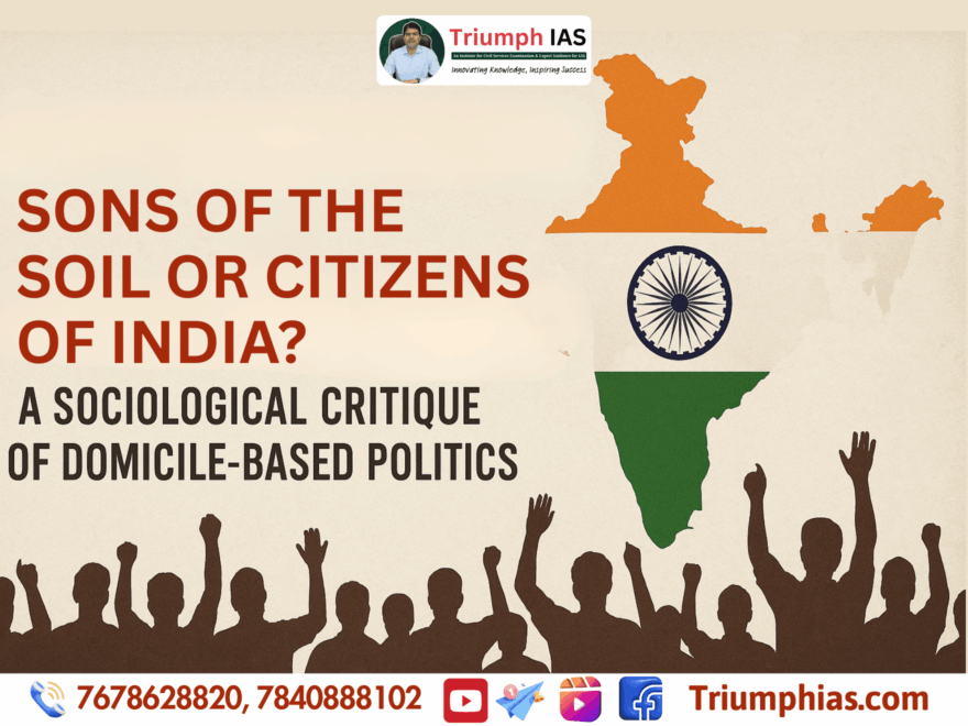 Sons of the Soil or Citizens of India? A Sociological Critique of Domicile-Based Politics