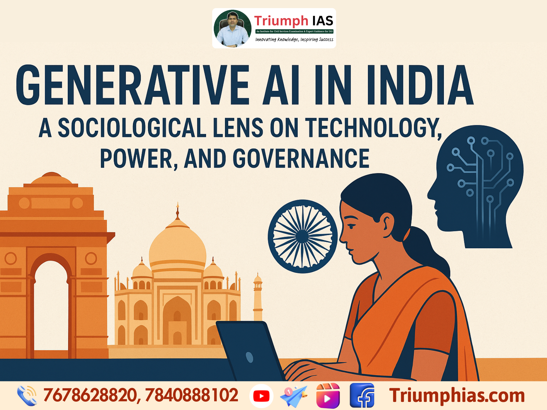 Generative AI in India: A Sociological Lens on Technology, Power, and Governance
