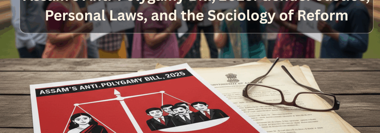 Assam’s Anti-Polygamy Bill, 2025: Gender Justice, Personal Laws, and the Sociology of Reform