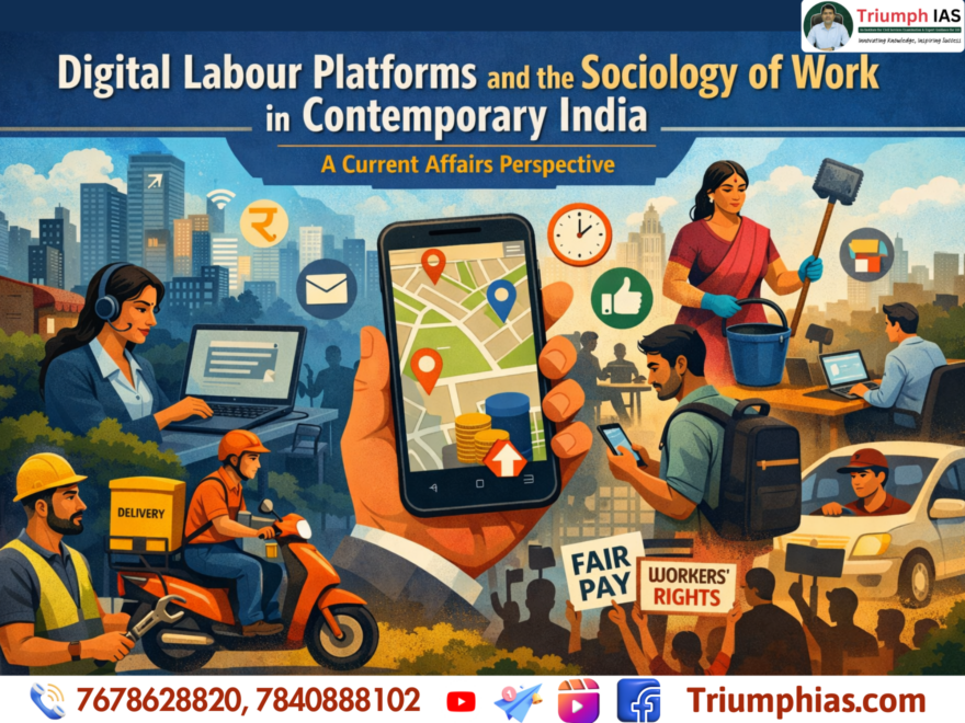 Digital Labour Platforms and the Sociology of Work in Contemporary India: A Current Affairs Perspective