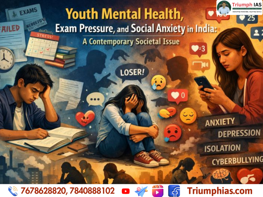 Youth Mental Health, Exam Pressure, and Social Anxiety in India: A Contemporary Societal Issue