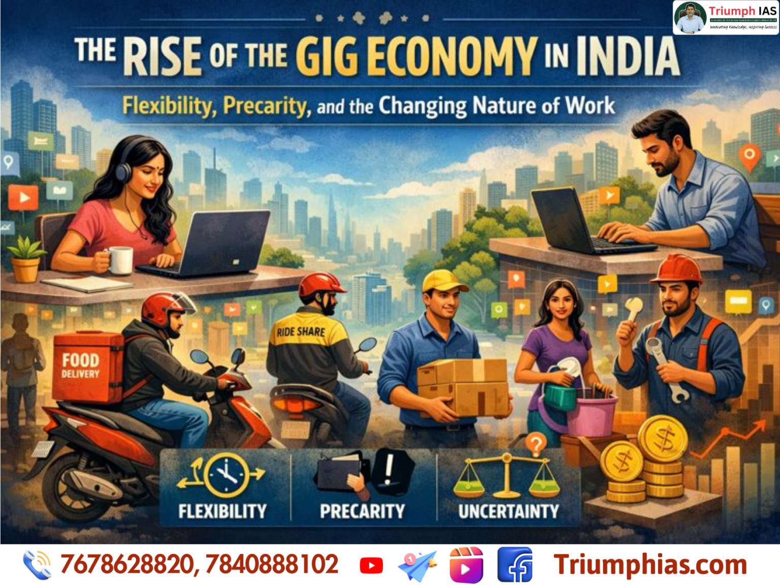 The Rise of the Gig Economy in India: Flexibility, Precarity, and the ...