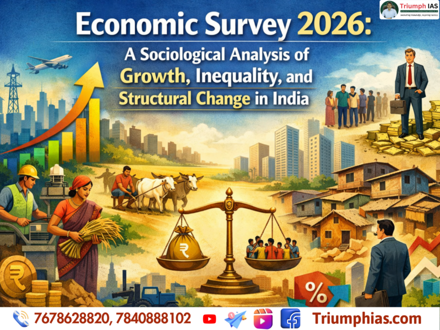 Economic Survey 2026: A Sociological Analysis of Growth, Inequality, and Structural Change in India