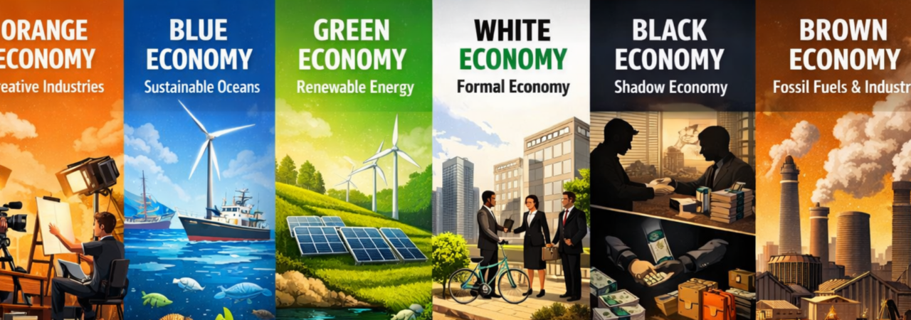 Classification of Economies by Colours – Orange, Blue, Green, Black & More | General Awareness