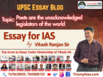 Poets are the unacknowledged legislators of the world