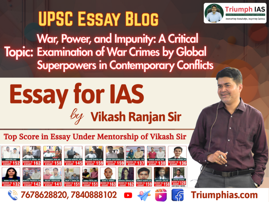 War, Power, and Impunity: A Critical Examination of War Crimes by Global Superpowers in Contemporary Conflicts