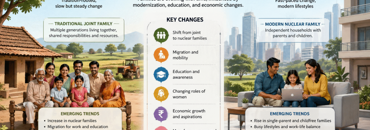 Changing Family Structures in Urban and Rural India