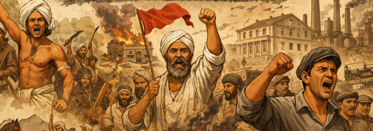 Tribal, Peasant, and Worker Protests in Colonial India: A Sociological Perspective