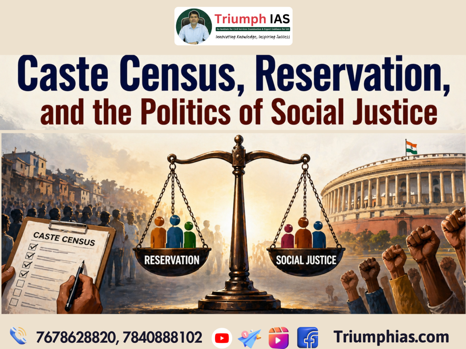 Caste Census, Reservation, and the Politics of Social Justice | Triumph ...