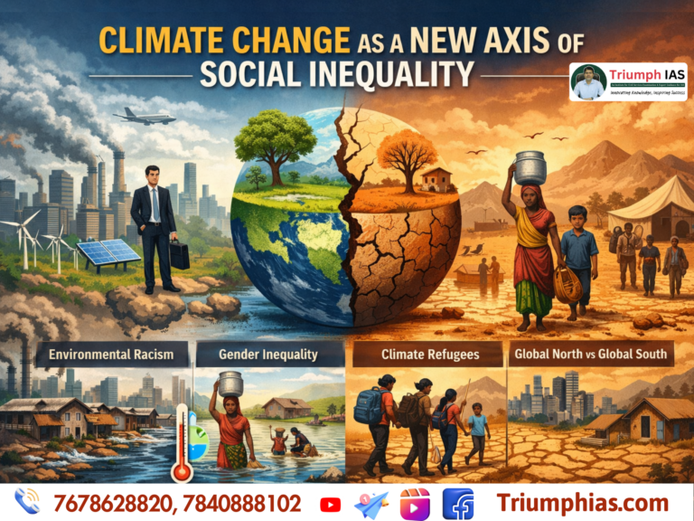 Climate Change as a New Axis of Social Inequality | Triumph IAS 2026-27 ...